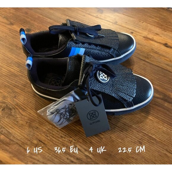 G/Fore Shoes - G/Fore Women's Kiltie Disruptor Golf Shoe Black Twilight Size 6 US New with Tag